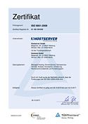 Hostserver GmbH ISO 9001 Qualitätsmanagement Zertifikat
